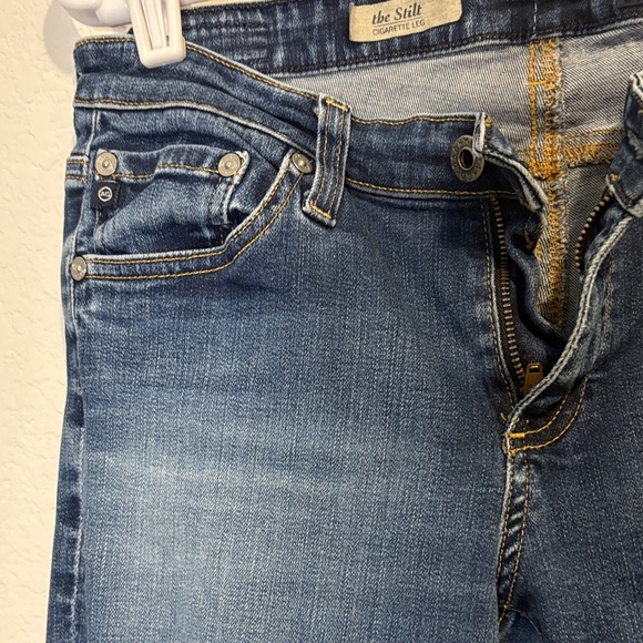 AG Adriano Goldschmied the Stilt cigarette leg Jeans 28R - Picture 3 of 6